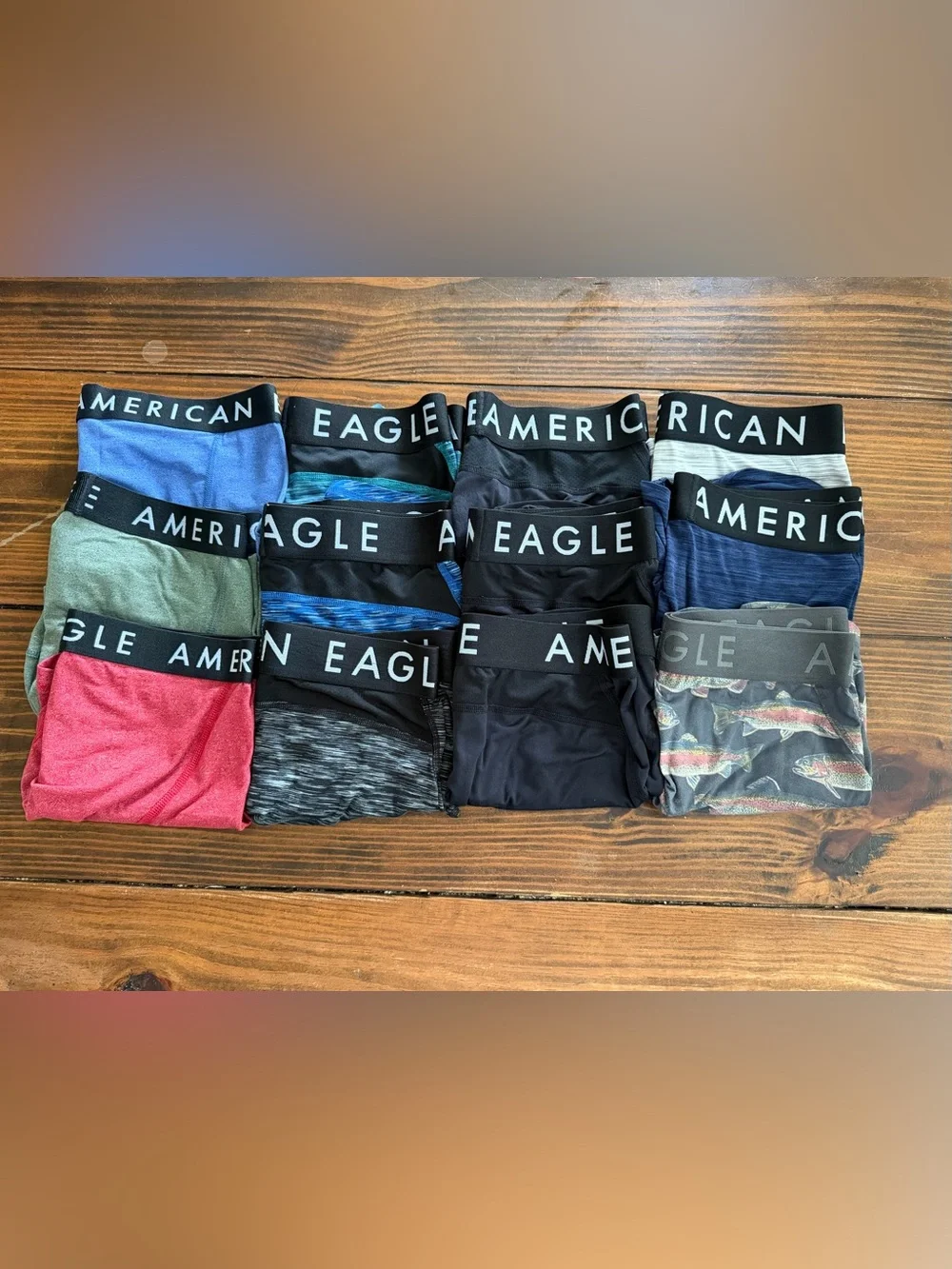 American Eagle Outfitters Men’s Boxer Briefs (12 pair)